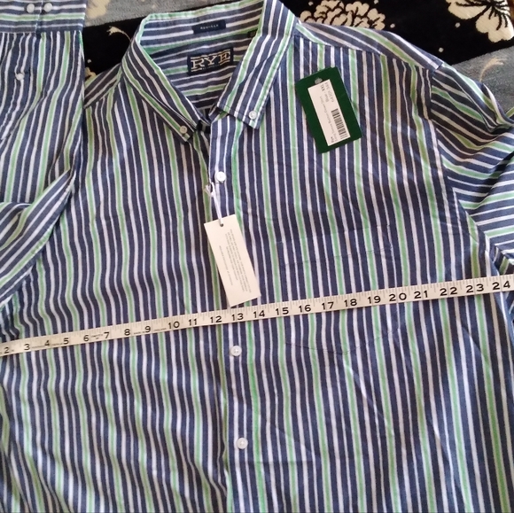NWT RYE men button down shirt 💯 cotton size XXL - Picture 9 of 12